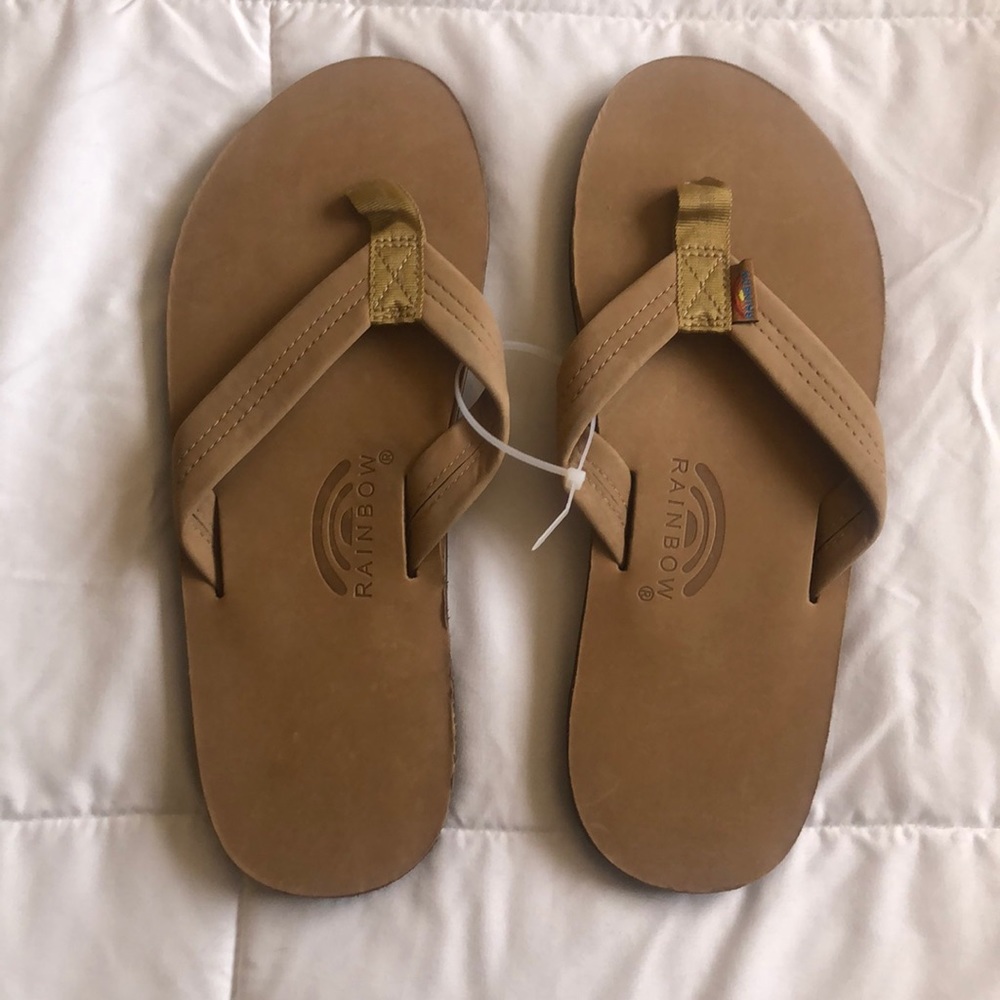 Rainbow Flip Flops. NWOT!